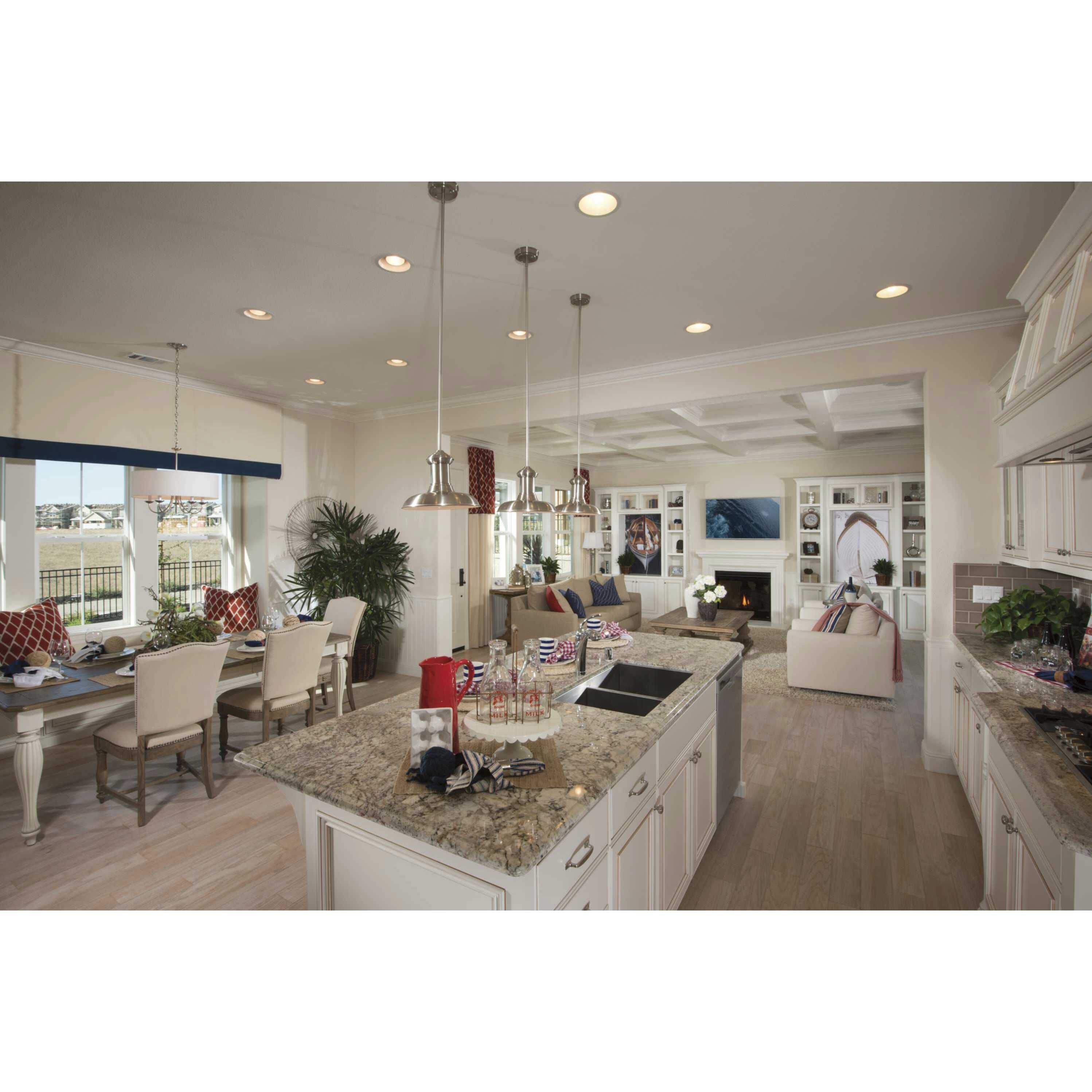 Brookside 1 Light Brushed Nickel Pendant Ceiling Light in Standard